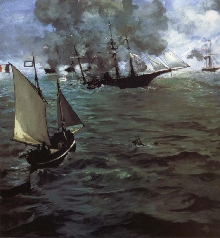 Edouard Manet Alabama and Kearsarge oil painting picture